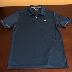 Teal Adidas performance polo